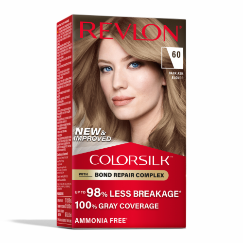 Revlon ColorSilk Permanent Hair Color with Bond Repair Complex 060 Dark Ash Blonde Perspective: front