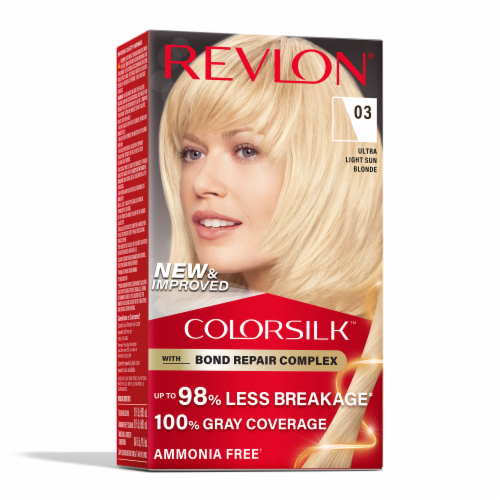 Revlon ColorSilk Permanent Hair Color with Bond Repair Complex 003 Ultra Light Sun Blonde Perspective: front