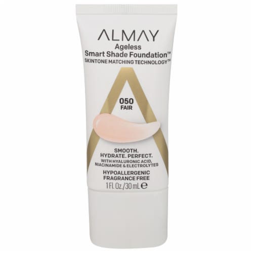Almay Ageless Smart Shade Foundation Hypoallergenic-Fragrance Free 050 Fair Perspective: front