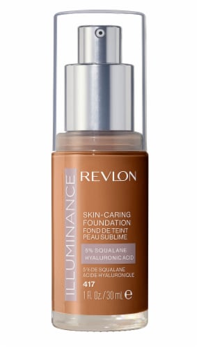 Revlon Illuminance Skin-Caring Foundation 417 Warm Caramel Perspective: front