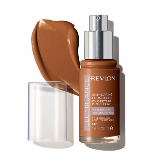 Revlon Illuminance Skin-Caring Foundation 501 Toasted Caramel Perspective: front