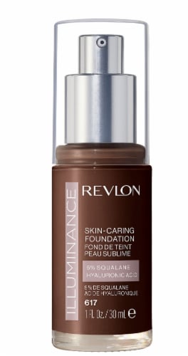 Revlon Illuminance Skin-Caring Foundation 617 Ebony Perspective: front