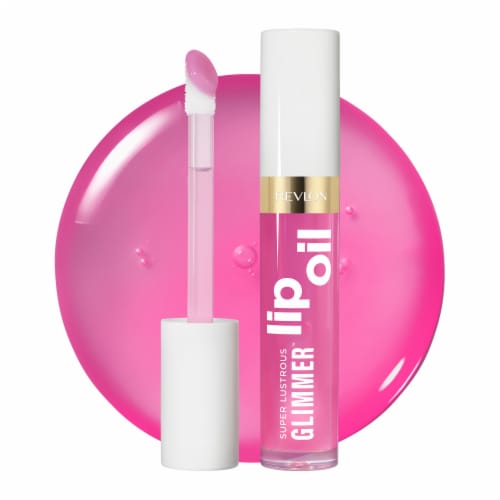 Revlon Super Lustrous Glimmer Lip Oil 004 Gone Rose Perspective: front