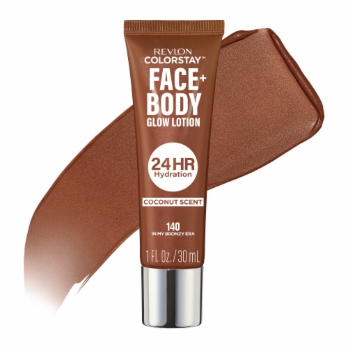 Revlon ColorStay Face + Body Glow Lotion 140 In My Bronzy Era Perspective: front