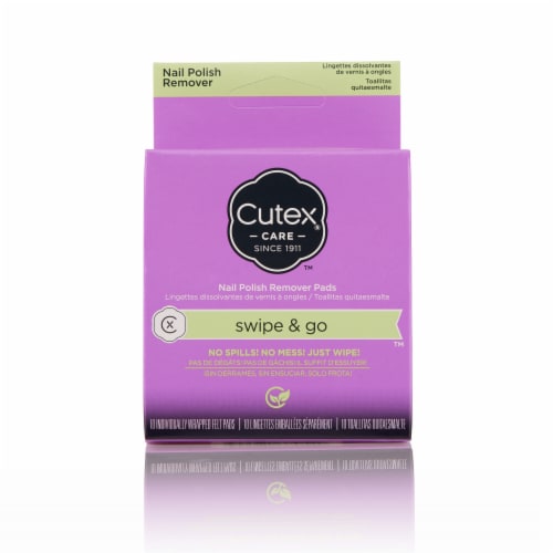 Cutex Swipe & Go Nail Polish Remover Pads Perspective: front