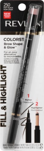 Revlon Colorstay™ Brow Shape & Glow 250 Soft Black Brow Pencil Perspective: front