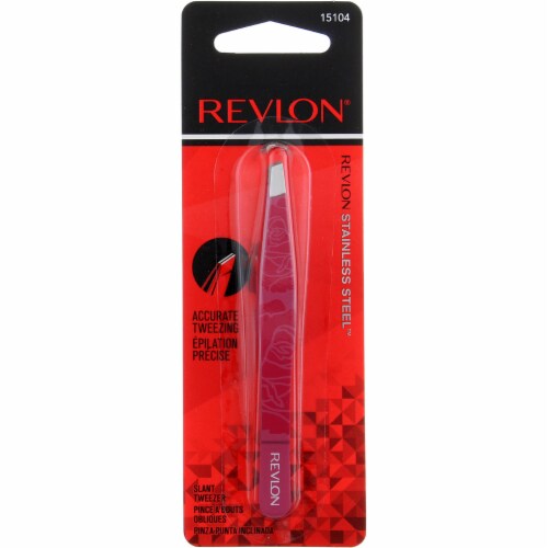 Revlon Designer Collection Slant Tip Stainless Steel Tweezer Perspective: front
