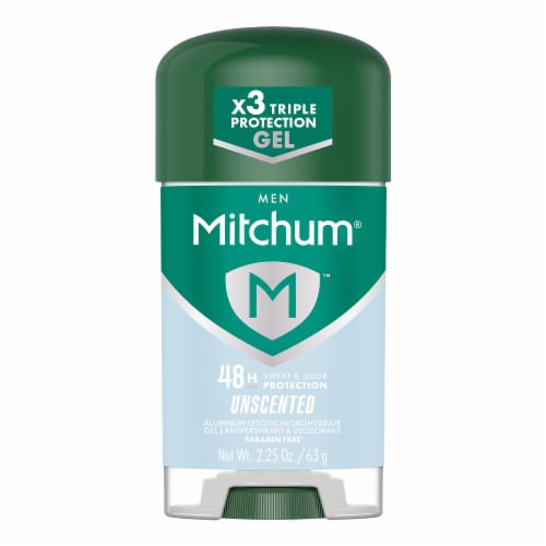 Mitchum Men Advanced Unscented Gel Anti-Perspirant & Deodorant Perspective: front