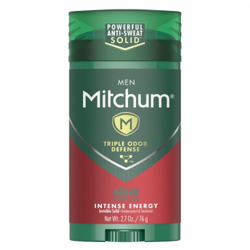 Mitchum Men Triple Odor Defense Intense Energy Invisible Solid Deodorant Perspective: front