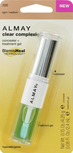 Almay Clear Complexion Concealer + Treatment Gel Light/Medium, 1 Count ...
