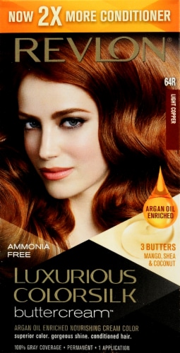 Revlon Luxurious Colorsilk Buttercream 64r Light Copper Hair Color Kit, 1  Kit - QFC