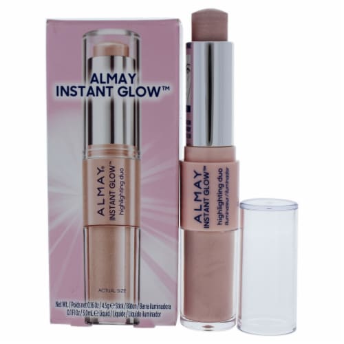 Almay Instant Glow Highlighting Duo 100 Soft Glow Highlighter 0.26 oz Perspective: front