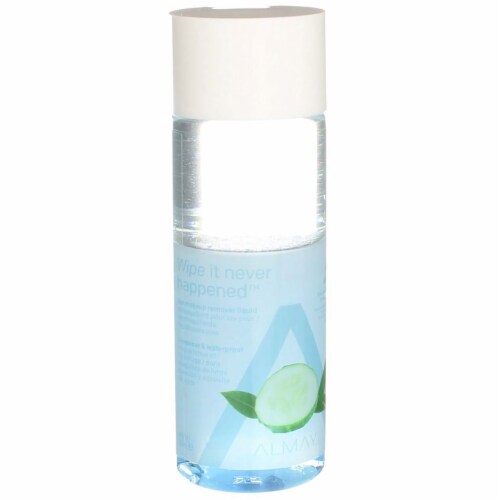 Almay Wipe It Never Happened Gentle Longwear & Waterproof Eye Makeup Remover Liquid, 4 fl oz Perspective: front