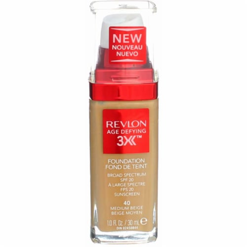 Revlon Age Defying Medium Beige Firming & Lifting Liquid Makeup Perspective: front