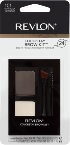 Revlon Colorstay Soft Black 101 Brow Kit Perspective: front