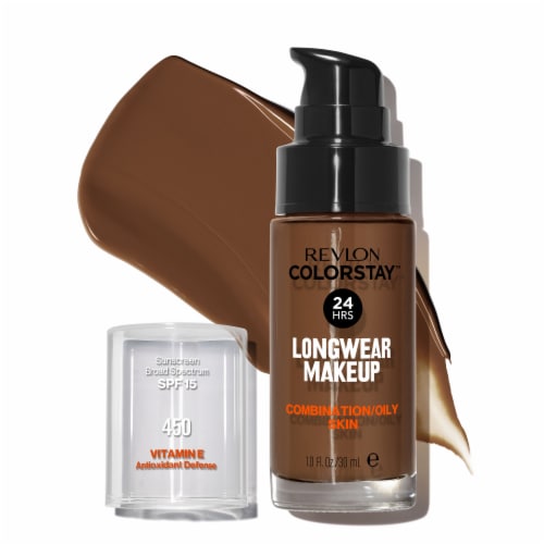 Revlon ColorStay Combination/Oily Skin SPF 15 Liquid Foundation Makeup Perspective: front