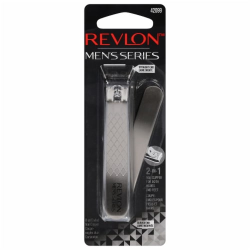 Revlon Men's Series Dual Ended Nail Clipper Perspective: front