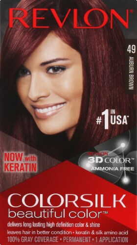 Revlon Colorsilk 49 Auburn Brown Hair Dye, 1 ct - Harris Teeter