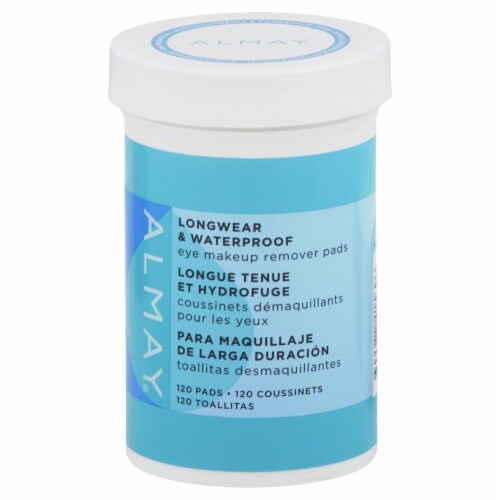 Almay Longwear & Waterproof Eye Makeup Remover Pads Perspective: front