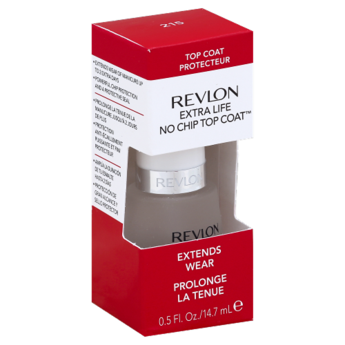 Revlon Extra Life Top Coat Nail Polish Perspective: front