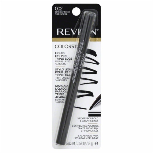 Revlon Colorstay Blackest Black Liquid Eye Pen Perspective: front