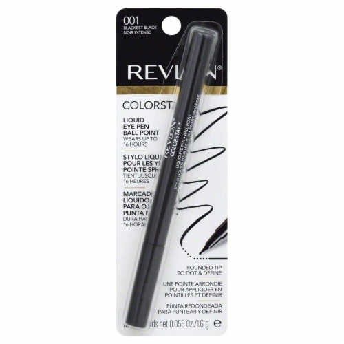 Revlon Colorstay Blackest Black Liquid Eye Ball Point Pen Perspective: front