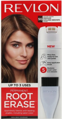 Revlon Permanent Root Erase 5G Medium Golden Brown Root Touch Up Kit, 1 ct  - Ralphs