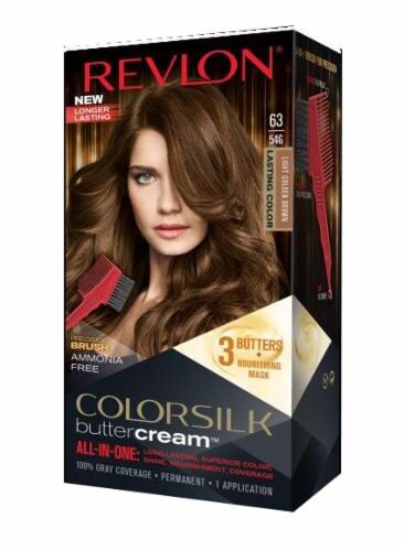Revlon Colorsilk Buttercream 63/546 Light Golden Brown Hair Color Kit, 1 ct  - King Soopers