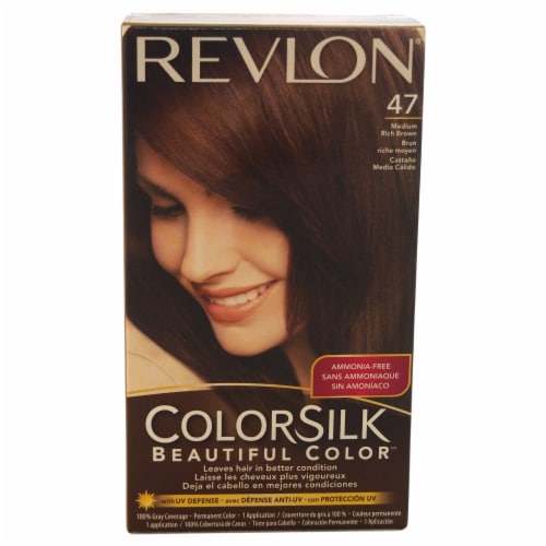 Revlon® Colorsilk 47 Medium Rich Brown Hair Color Perspective: front