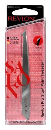 Revlon Salon Pro 2-in-1 Slant Point Tweezer Perspective: front