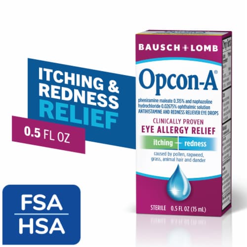 Bausch & Lomb Opcon-A® Eye Allergy Relief Drops Perspective: front
