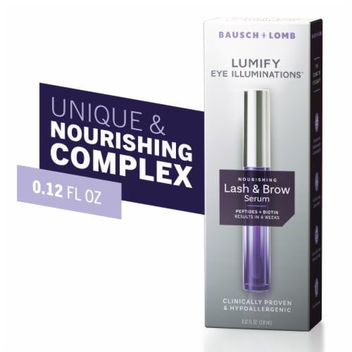 LUMIFY Eye Illuminations Brow & Lash Serum with Peptides Biotin and Hyaluronic Acid Perspective: front