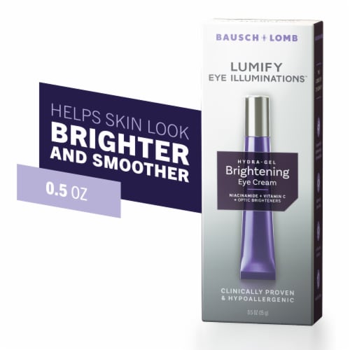 LUMIFY Eye Illuminations Eye Cream Hydra-Gel with Vitamin C Caffeine and Hyaluronic Acid Perspective: front