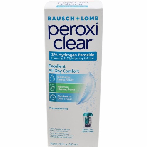 Bausch + Lomb Peroxiclear Cleaning & Disinfecting Solution Perspective: front
