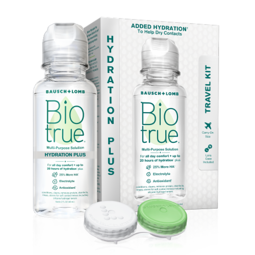 Biotrue® Hydration Plus Multi-Purpose Solution Perspective: front