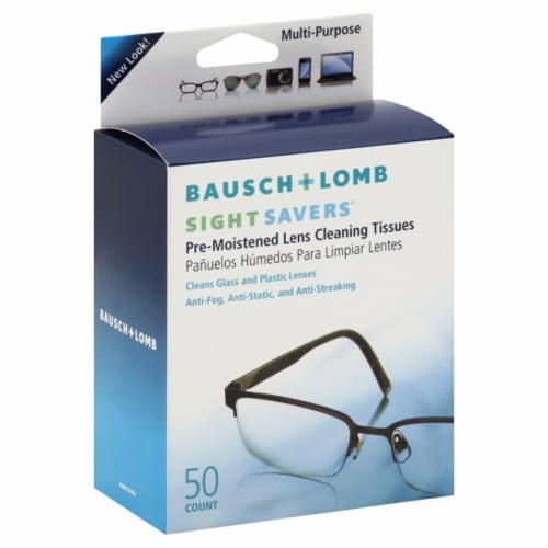 Bausch & Lomb Sight Savers® Pre-Moistened Lens Cleaning Tissues Perspective: front