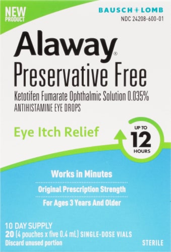 Bausch & Lomb Alaway® Antihistamine Eye Drops Perspective: front