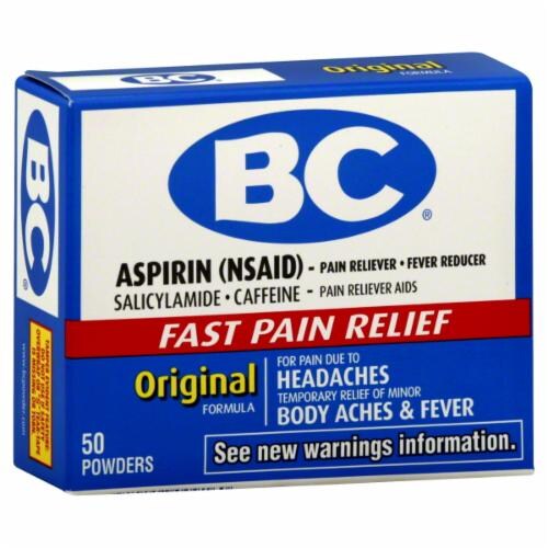 BC Aspirin Headache Powders Perspective: front