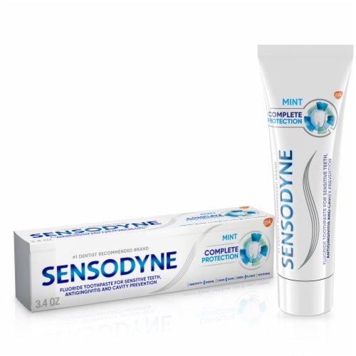 Sensodyne Complete Protection Mint Sensitive Toothpaste Perspective: front