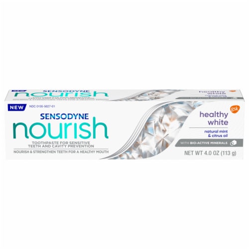 Sensodyne Nourish Gentle Whitening Toothpaste Perspective: front