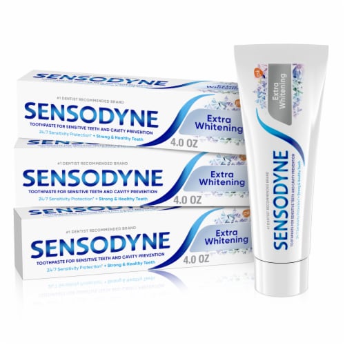 Sensodyne Extra Whitening Toothpaste Perspective: front