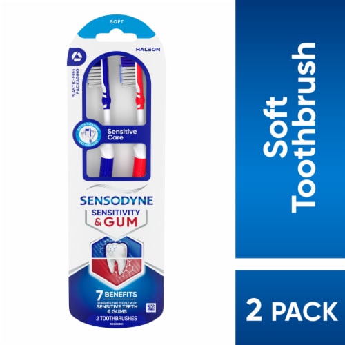 Sensodyne Sensitivity & Gum, Sensitive Care Toothbrush, Designed for Sensitive Teeth & Gums Perspective: front