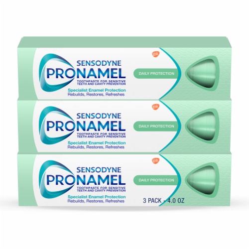 Sensodyne Pronamel Daily Protection Enamel Mint Essence Toothpaste Perspective: front