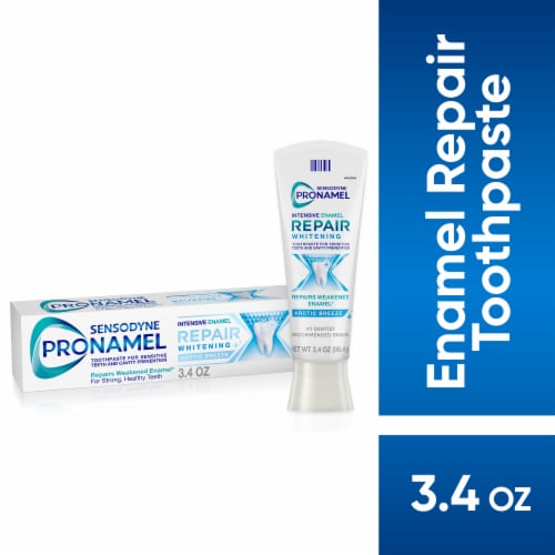 Sensodyne Pronamel Intensive Enamel Repair Whitening Arctic Breeze Toothpaste Perspective: front