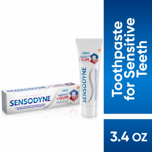 Sensodyne Sensitivity & Gum Sensitive Mint Toothpaste Perspective: front