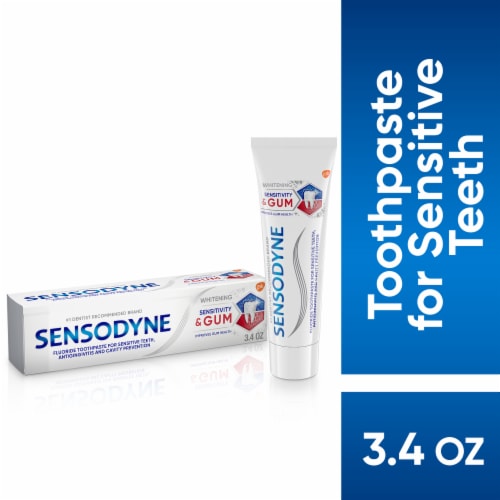 Sensodyne Sensitivity & Gum Teeth Whitening Sensitive Toothpaste, 3.4 ...