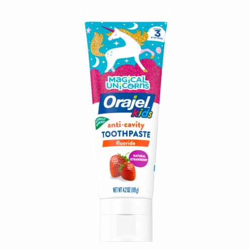 Orajel™ Kids Mixed Berry Fluoride Toothpaste Perspective: front