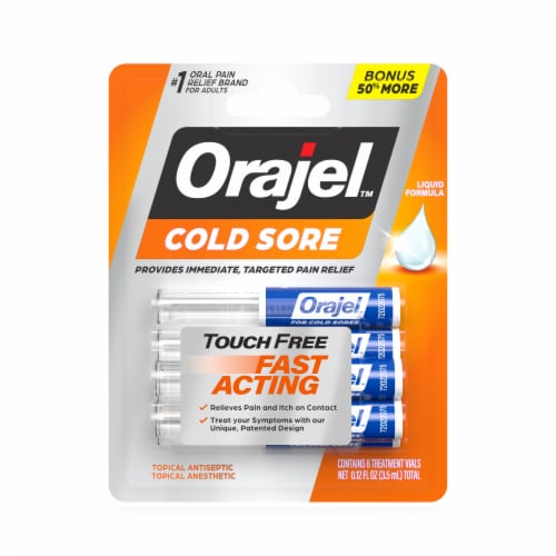 Orajel™ Coldsore Single Dose Touch Free Shelf Tray Perspective: front