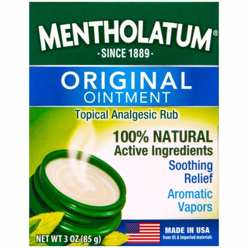Mentholatum® Original Ointment Topical Analgesic Rub Perspective: front