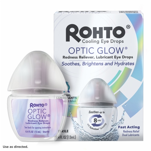 Rohto® Optic Glow Cooling Eye Drops Perspective: front